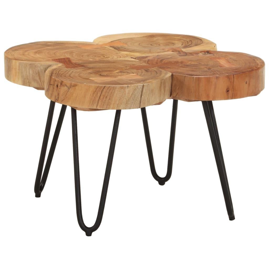Sheesham Wood Coffee Table with Iron Frame F796754