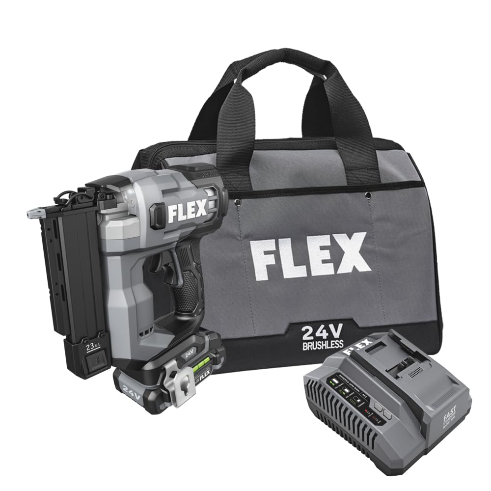 24V Brushless Cordless 23-Gauge Pin Nailer Kit with 2.5Ah Battery V843102