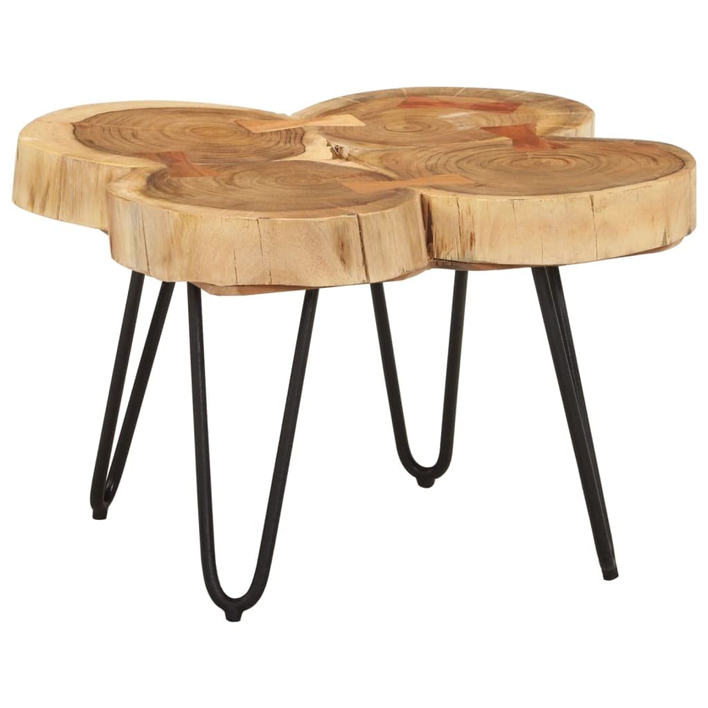 Sheesham Wood Coffee Table with Iron Frame F796754