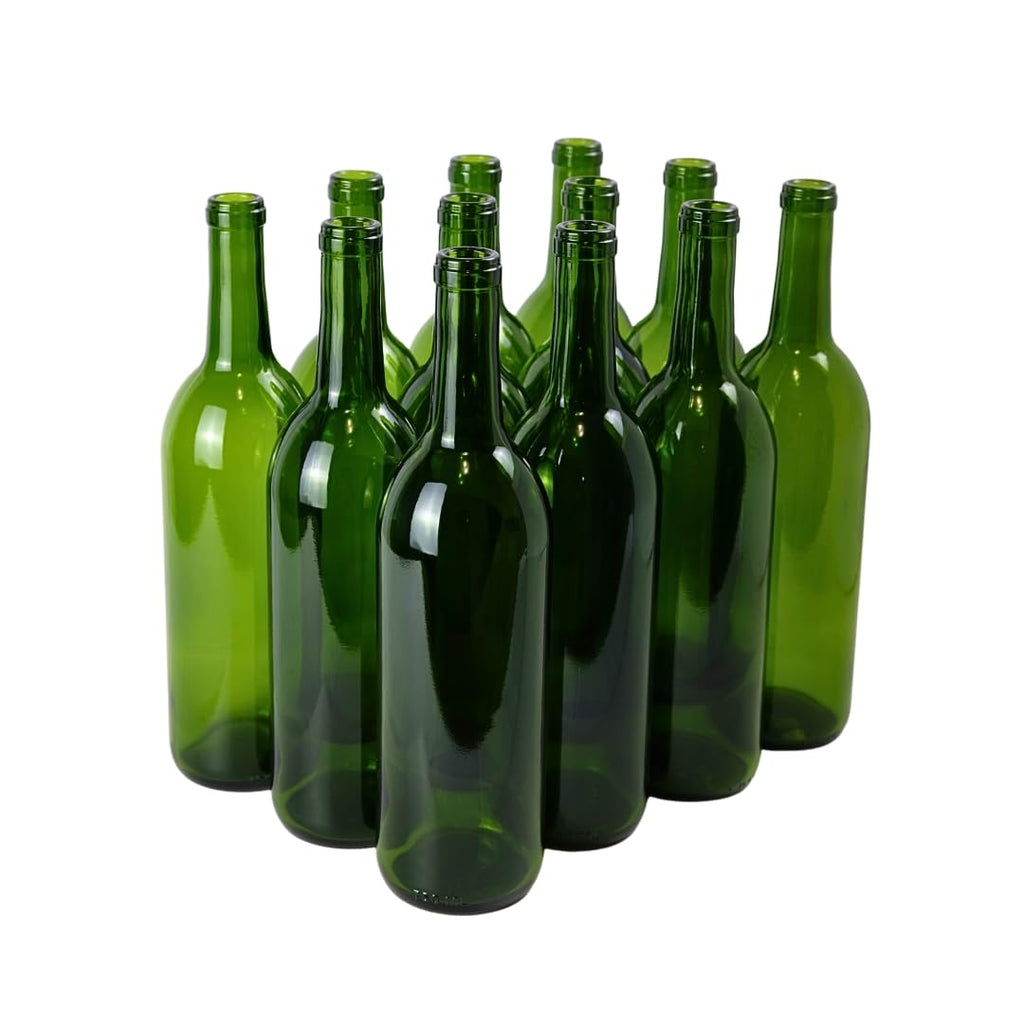 Green Wine Bottles 750ml 12-Pack U63110