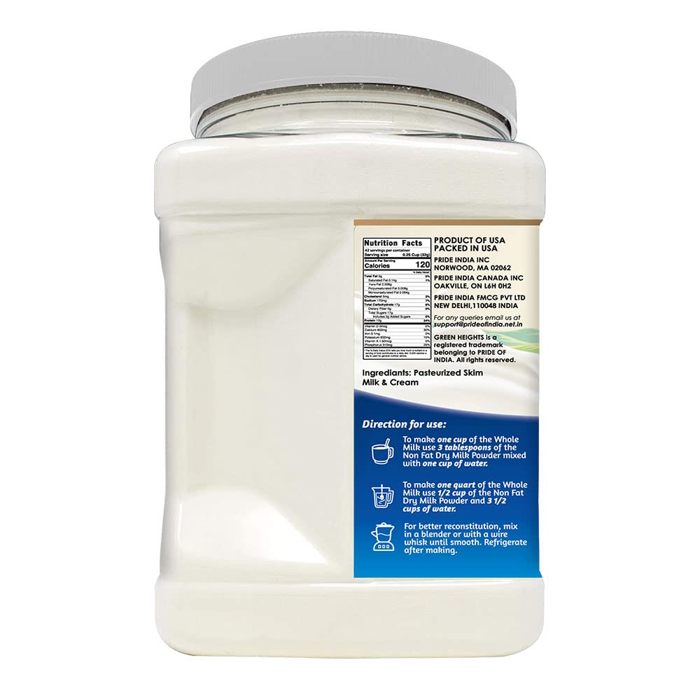 Non Fat Dry Milk Powder 3 Pounds 1.36 Kilo Jar S65083