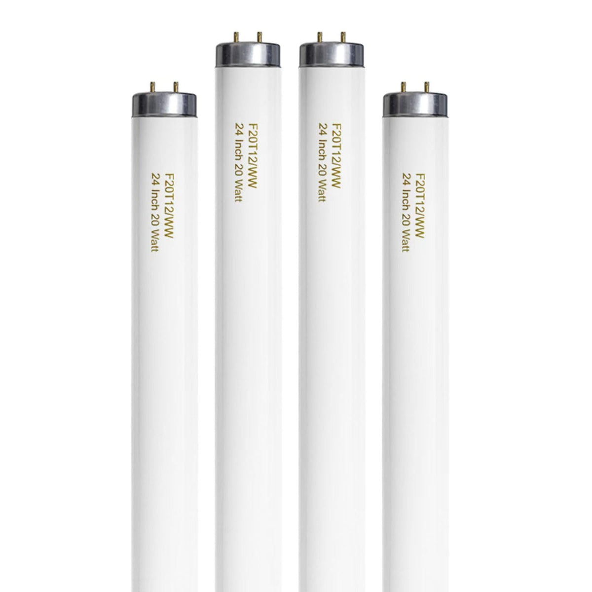 20 Watt Soft Warm White T12 Fluorescent Tube Light Bulb 24 Inch 4 Count I596916