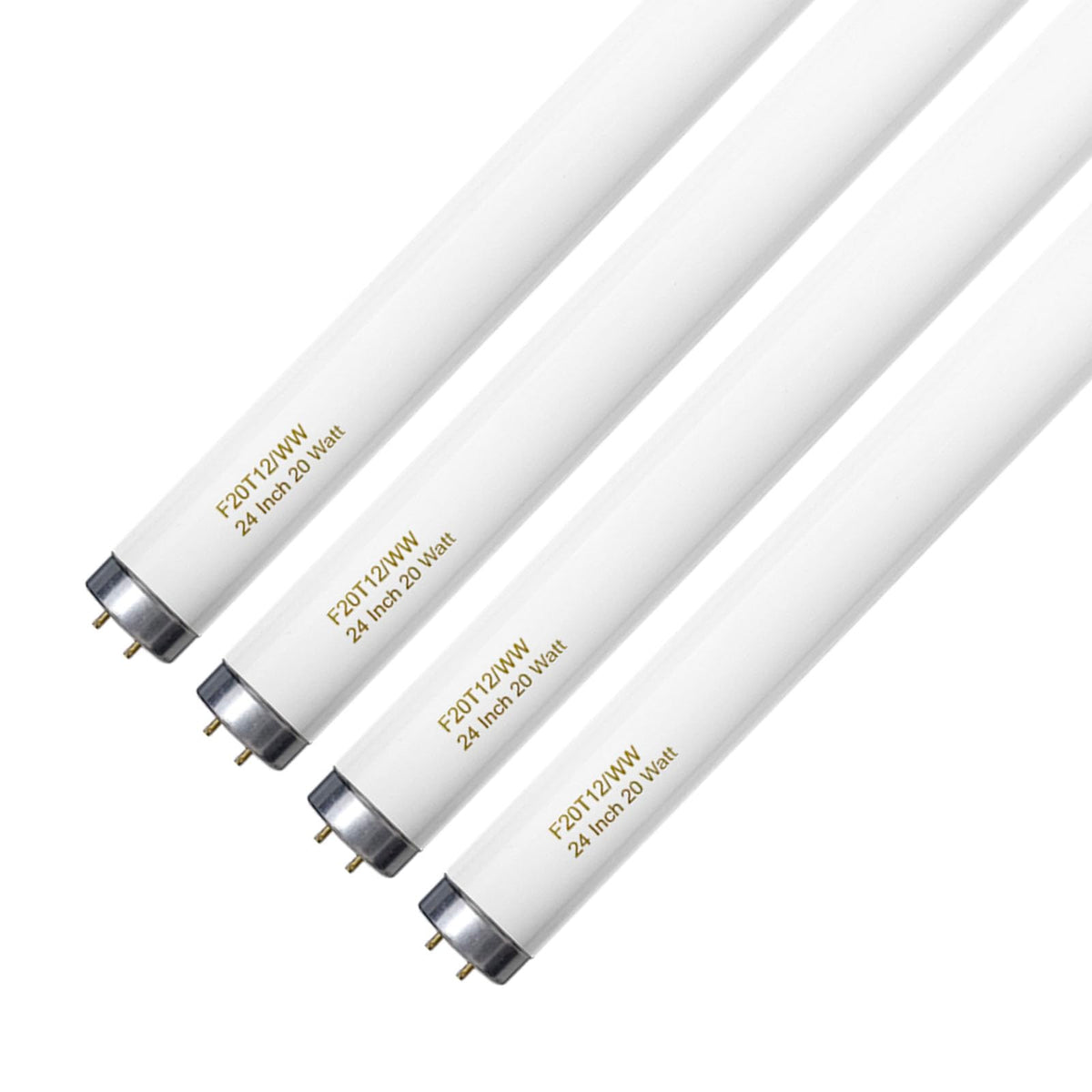 20 Watt Soft Warm White T12 Fluorescent Tube Light Bulb 24 Inch 4 Count I596916