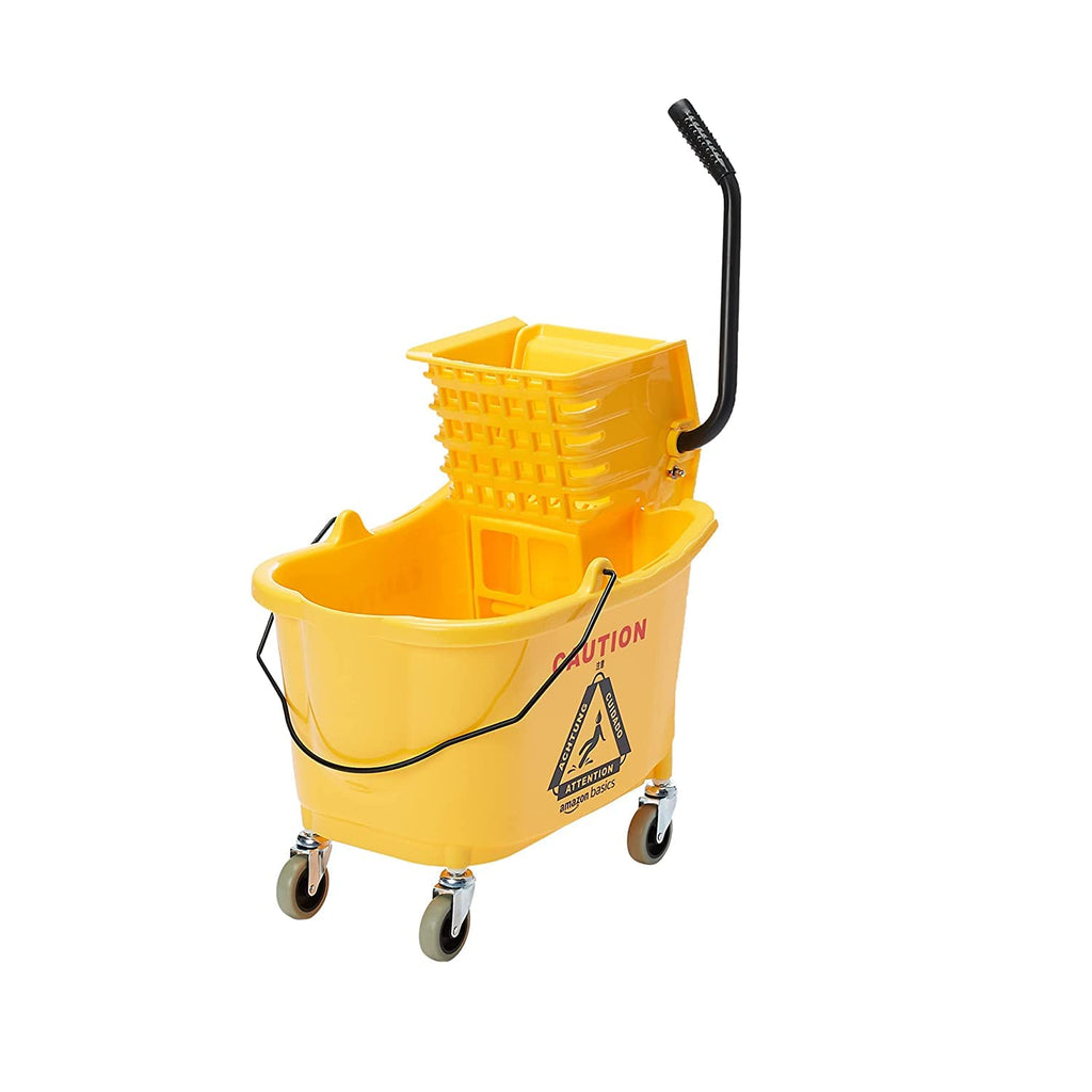 Yellow 35-Quart Mop Bucket on Wheels G423096