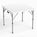 White Bi-Folding Portable Plastic Table E88746