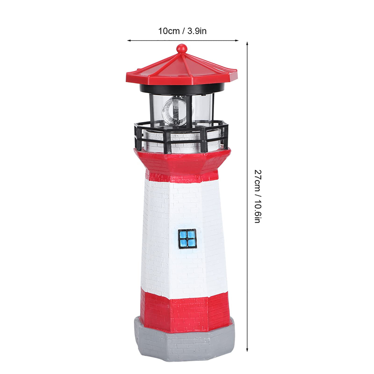 Solar Powered Rotating LED Lighthouse Z234