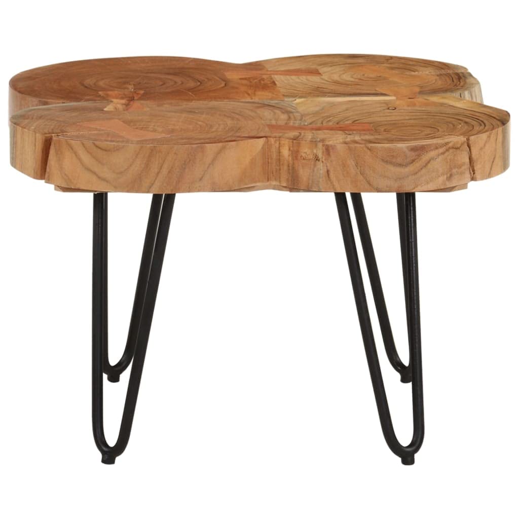 Sheesham Wood Coffee Table with Iron Frame F796754
