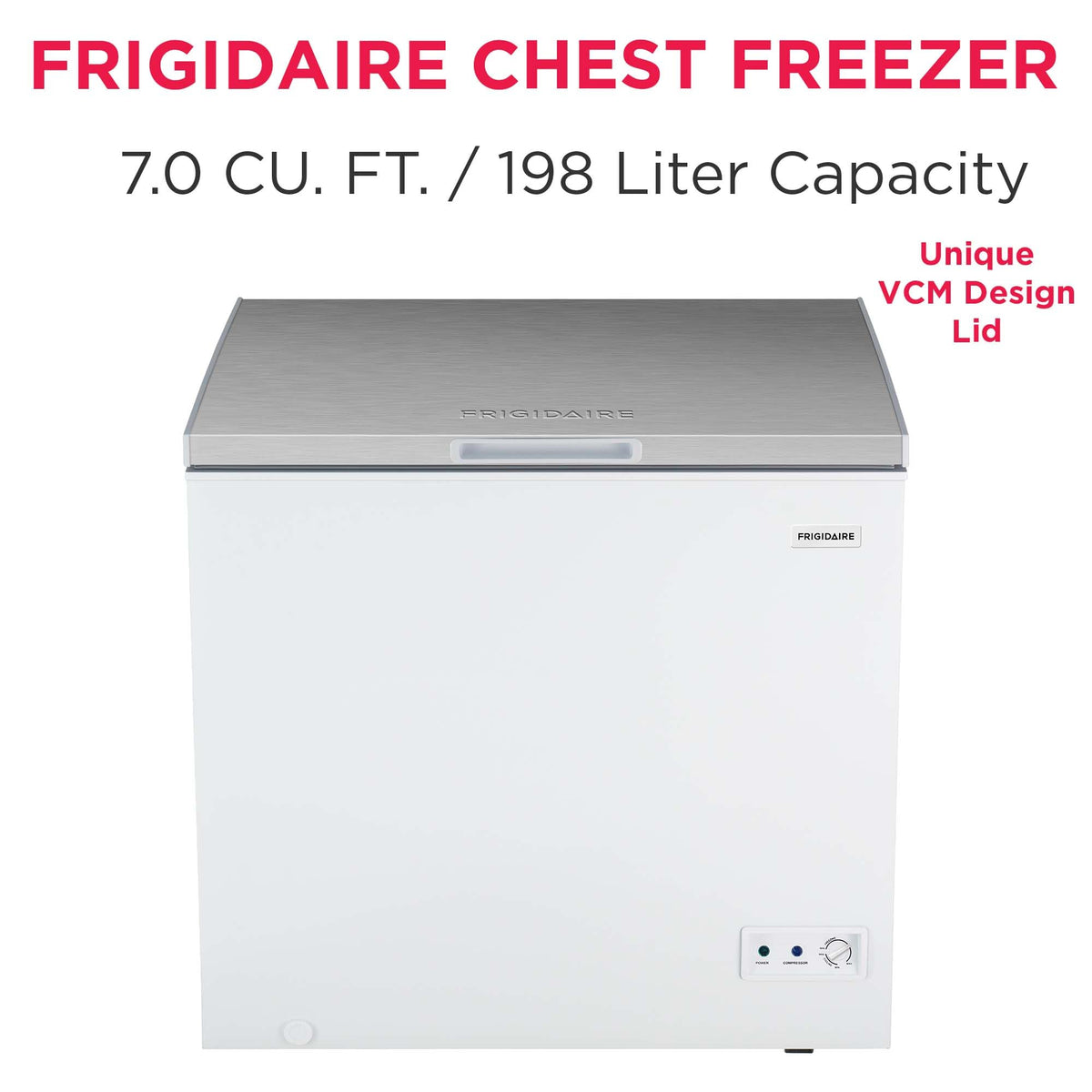 7 Cu. Ft. Chest Freezer with Removable Wire Basket L827958