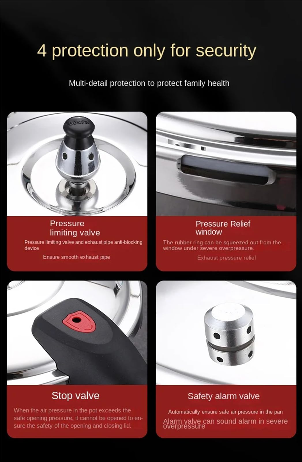 Stainless Steel 12.3L Pressure Cooker V244