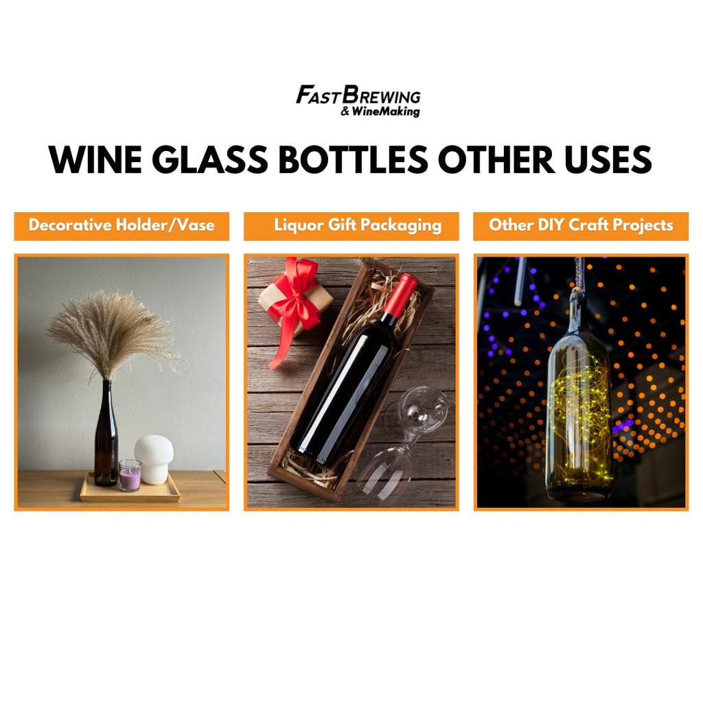 Green Wine Bottles 750ml 12-Pack U63110