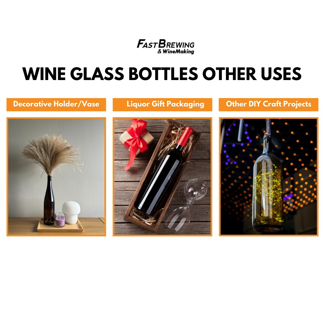Green Wine Bottles 750ml 12-Pack U63110