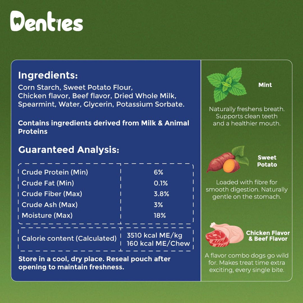 Dental Chews for Dogs 16oz 10 Count U528