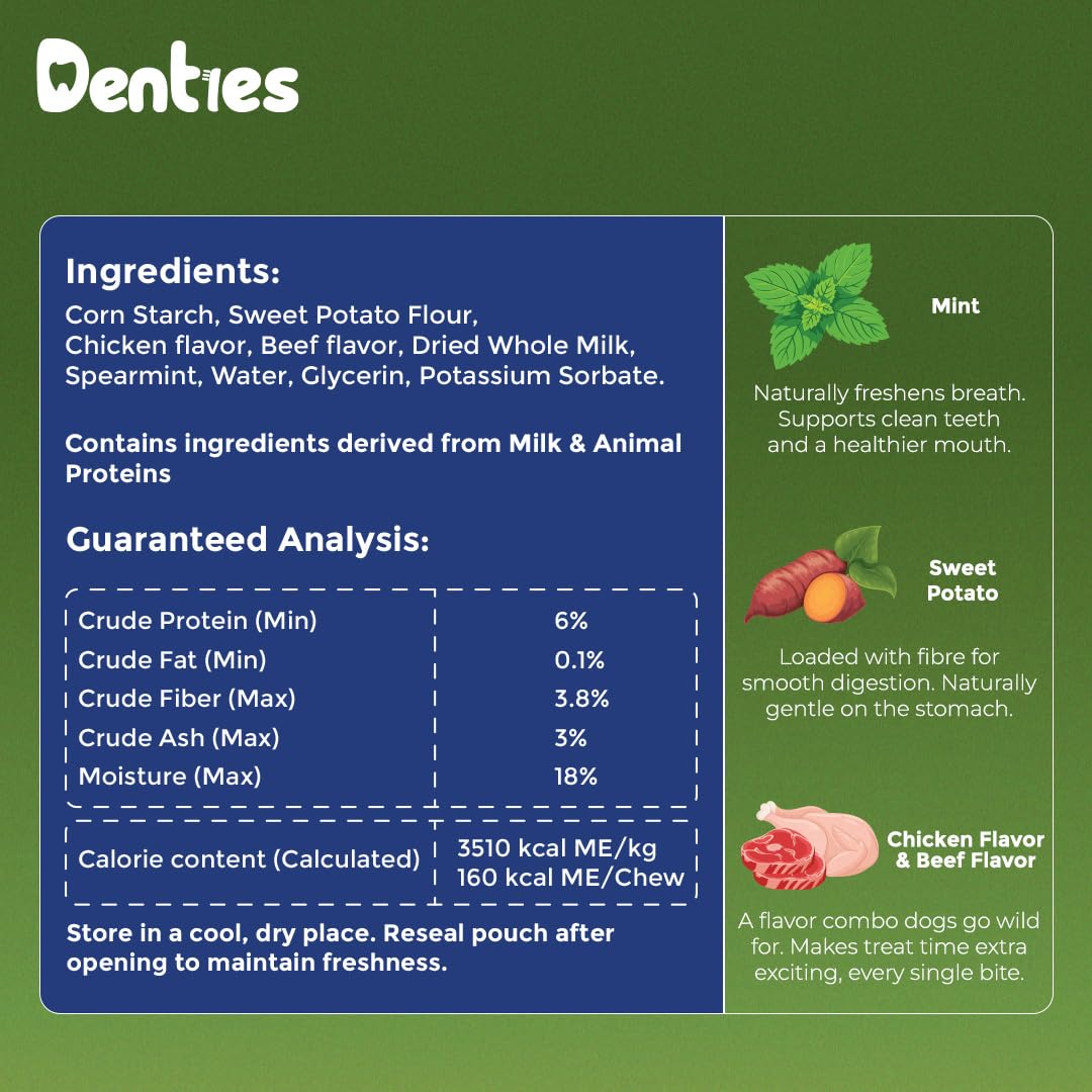 Dental Chews for Dogs 16oz 10 Count U528