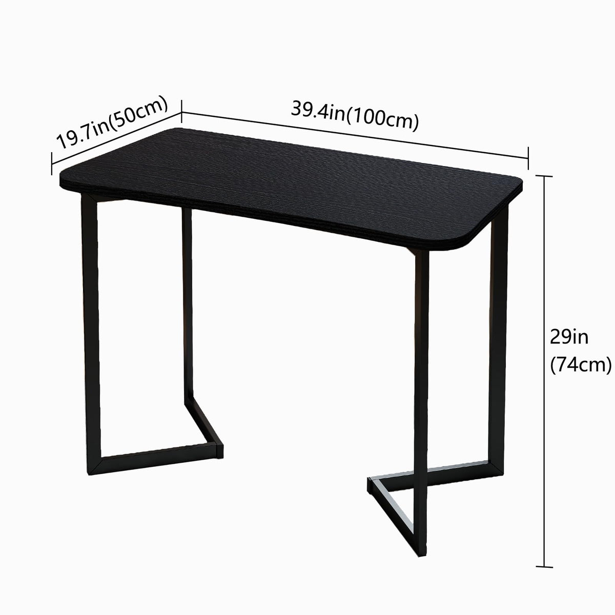 40 Inch Black Computer Desk B6517