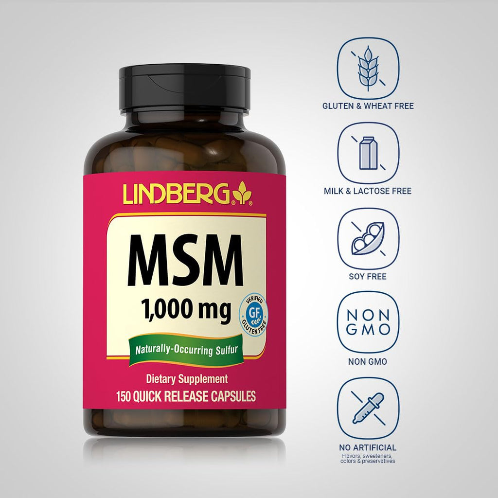 MSM Supplement 1000mg 150 Powder Capsules N91796