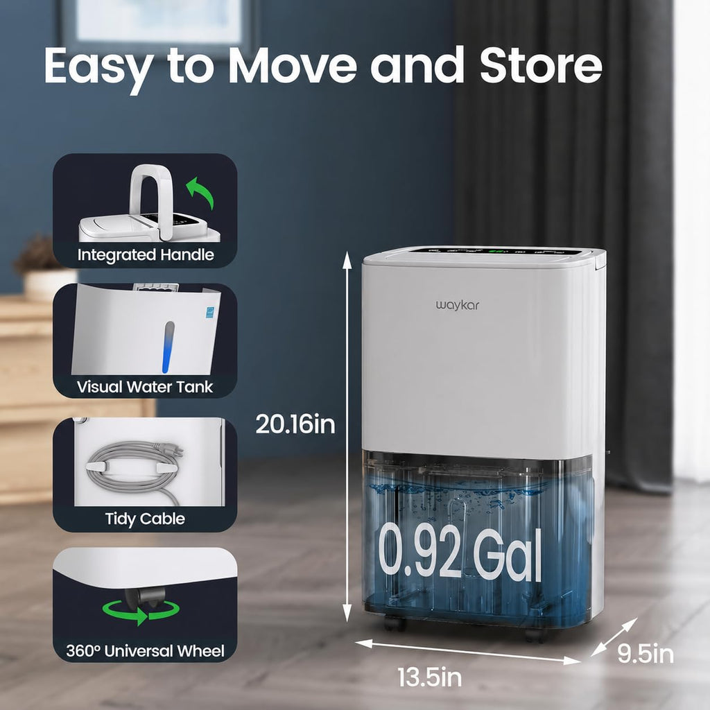 80 Pints Energy Star Dehumidifier with Drain Hose T567037