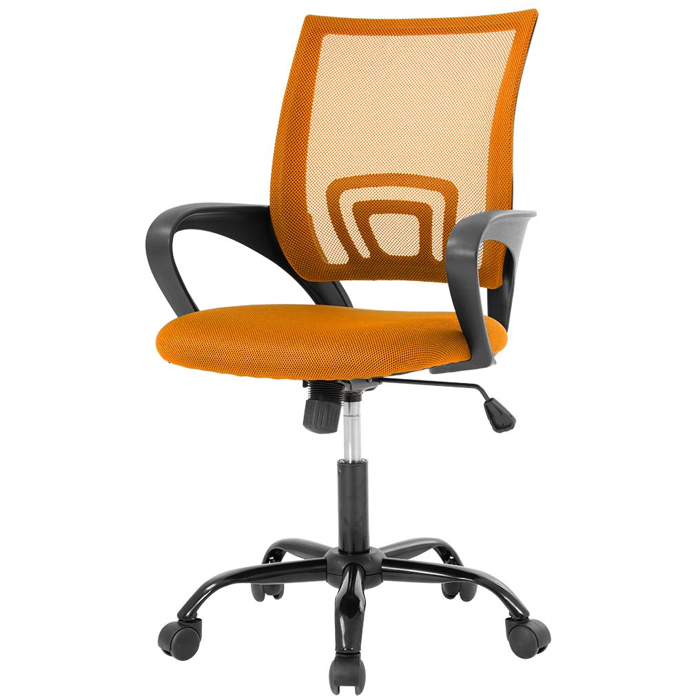 Orange Mesh Office Chair with Lumbar Support P74990