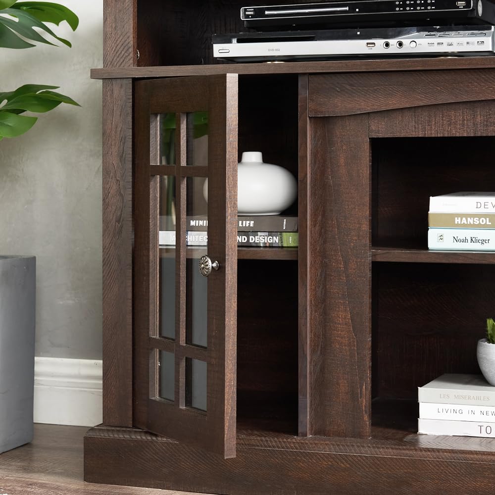 Espresso TV Stand with Storage M96681