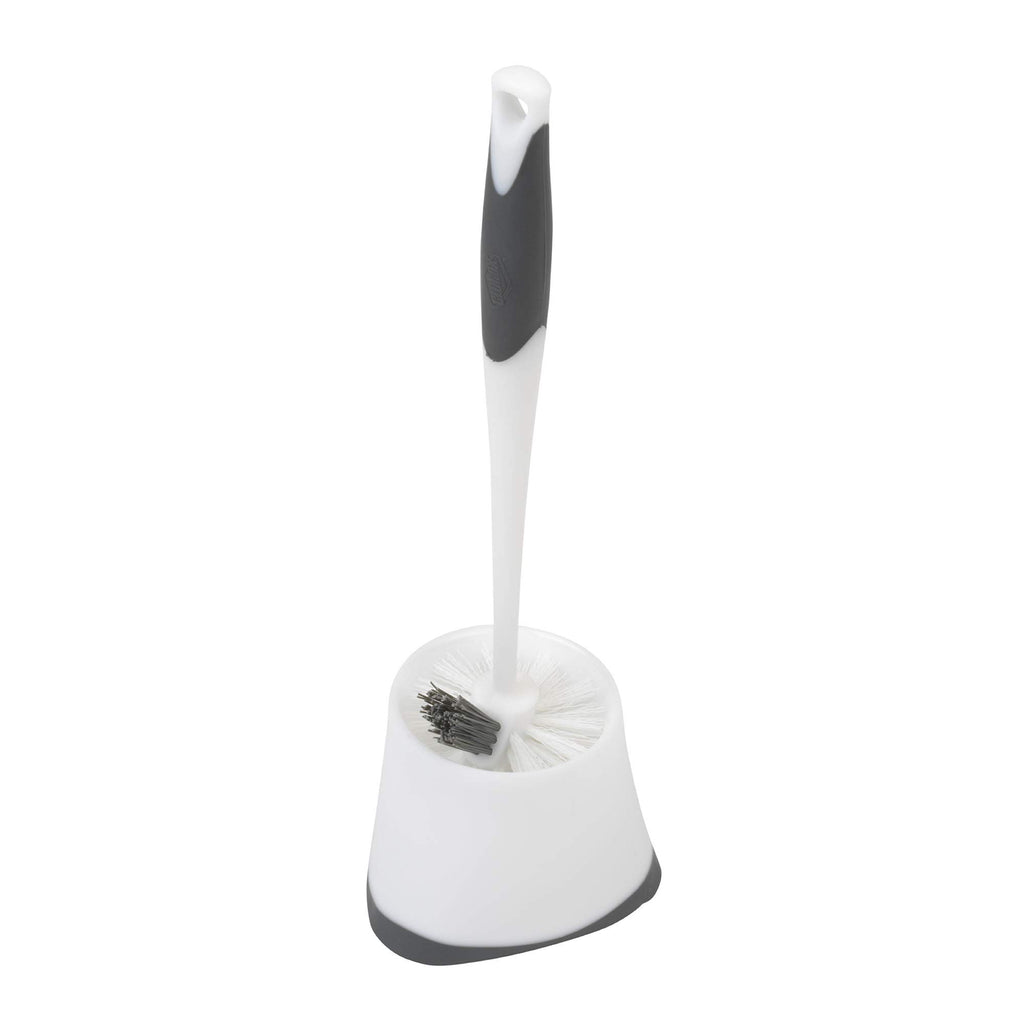 White Toilet Bowl Brush with Storage Caddy P615491