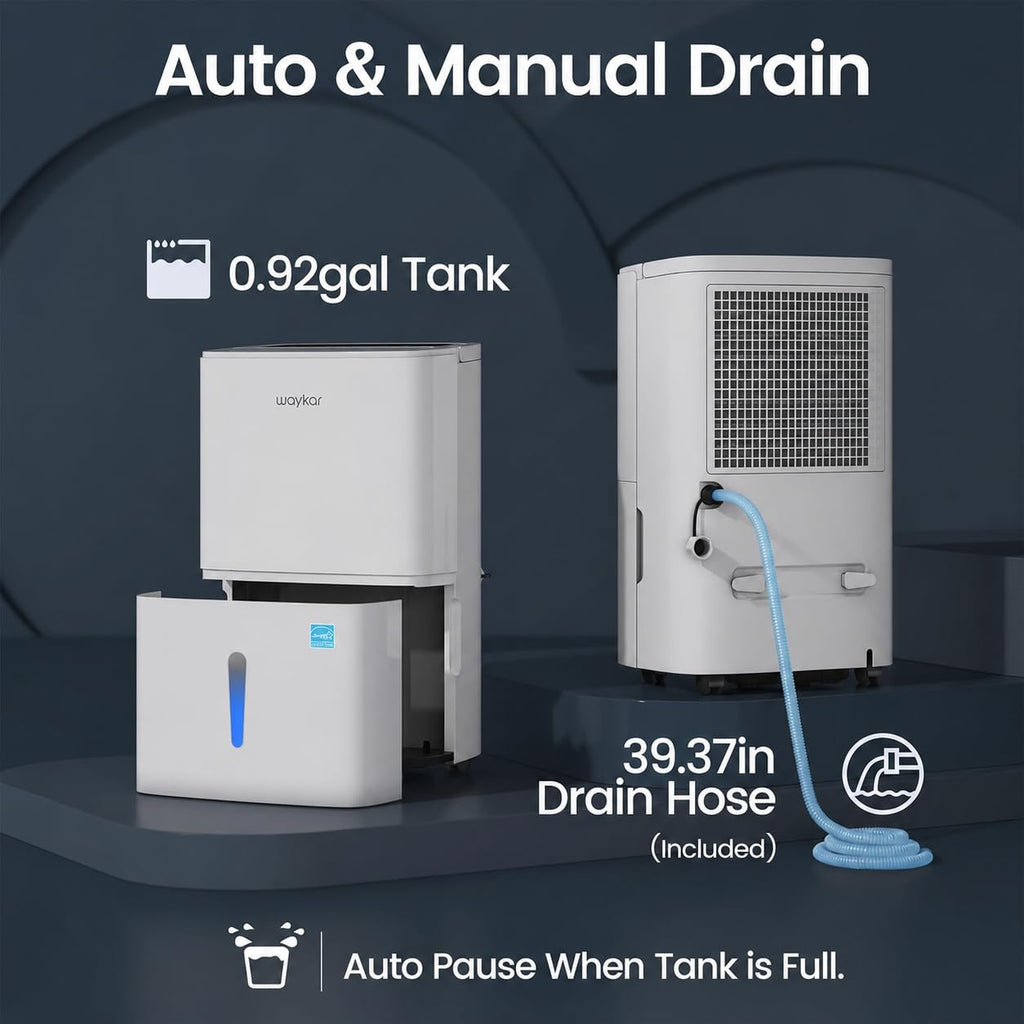 80 Pints Energy Star Dehumidifier with Drain Hose T567037
