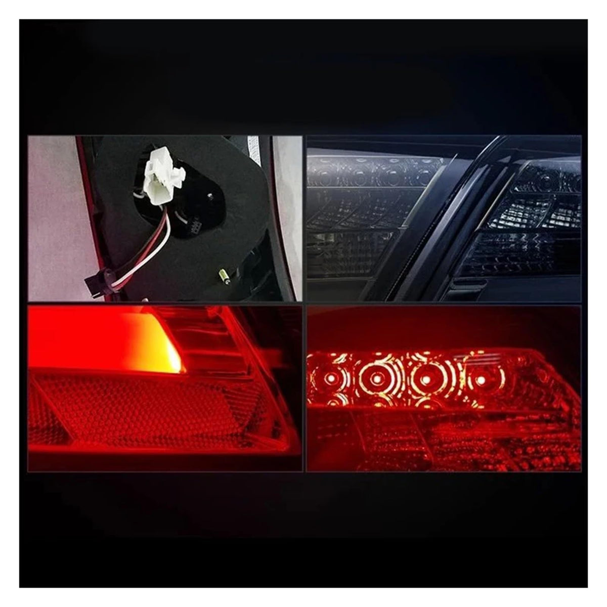 12V LED Tail Lights 2PCS Smoke S22120