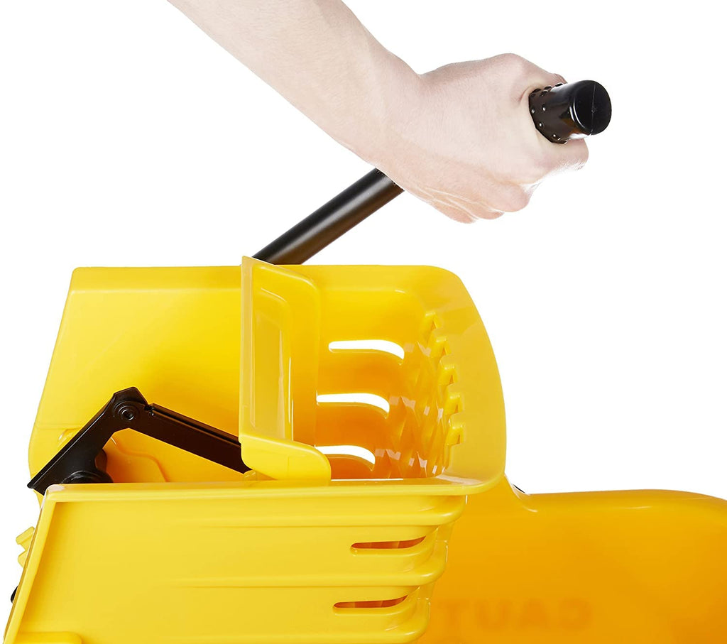 Yellow 35-Quart Mop Bucket on Wheels G423096