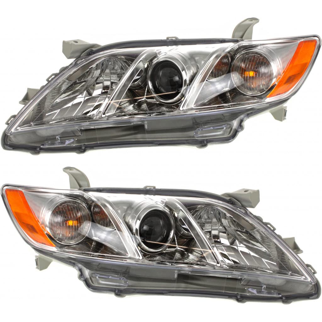 Toyota Camry Headlight 2007 2008 2009 Driver and Passenger Side Pair A24092