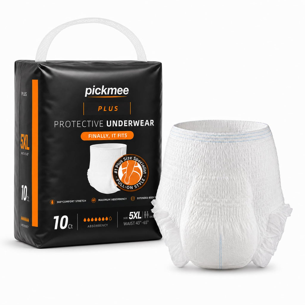 Plus Size Incontinence Underwear, 5XL, 10 Count M797