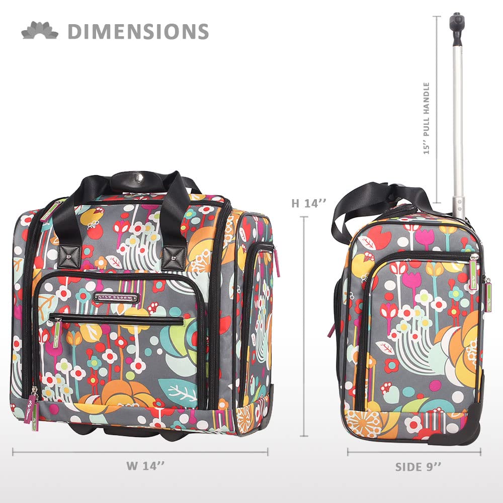 15 Inch Carry On Rolling Wheels Suitcase S756939