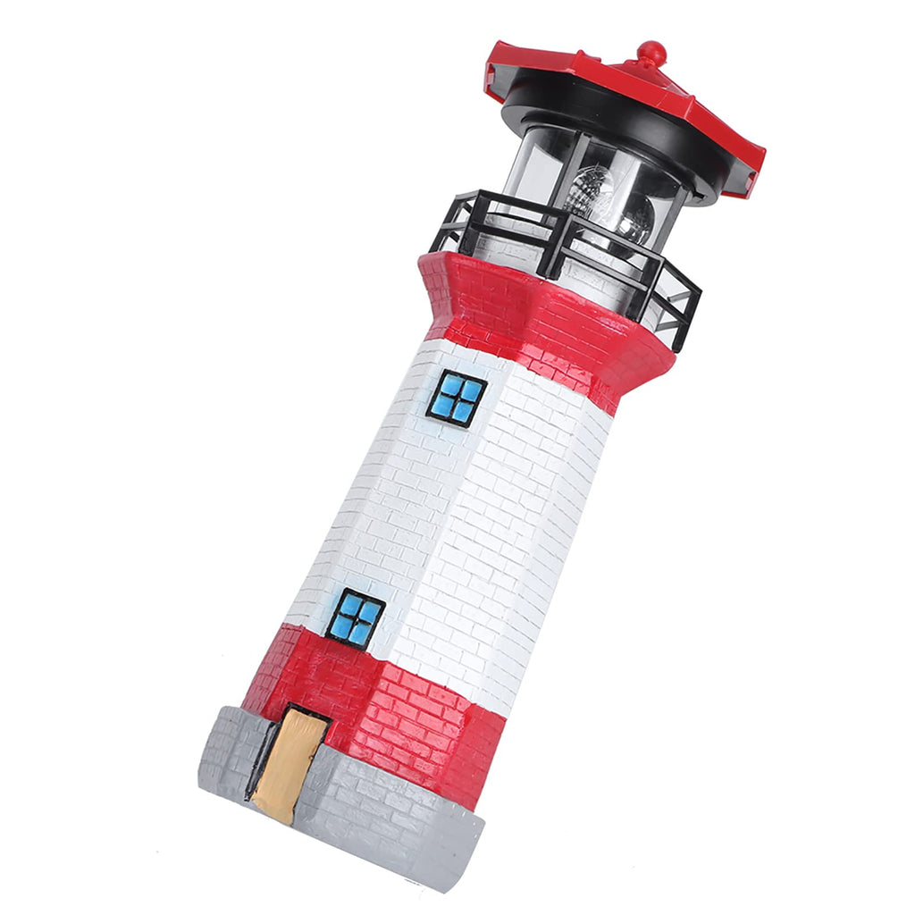 Solar Powered Rotating LED Lighthouse Z234