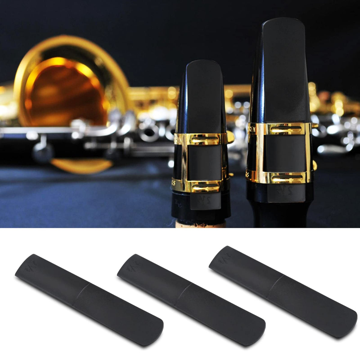 Alto Saxophone Reeds 3PCS Plastic Strength 2.5 V50224