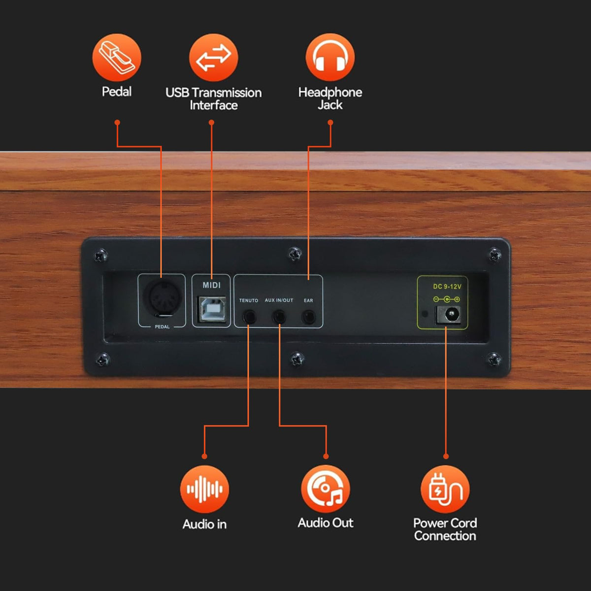 88 Key Full-Weighted Digital Piano T128