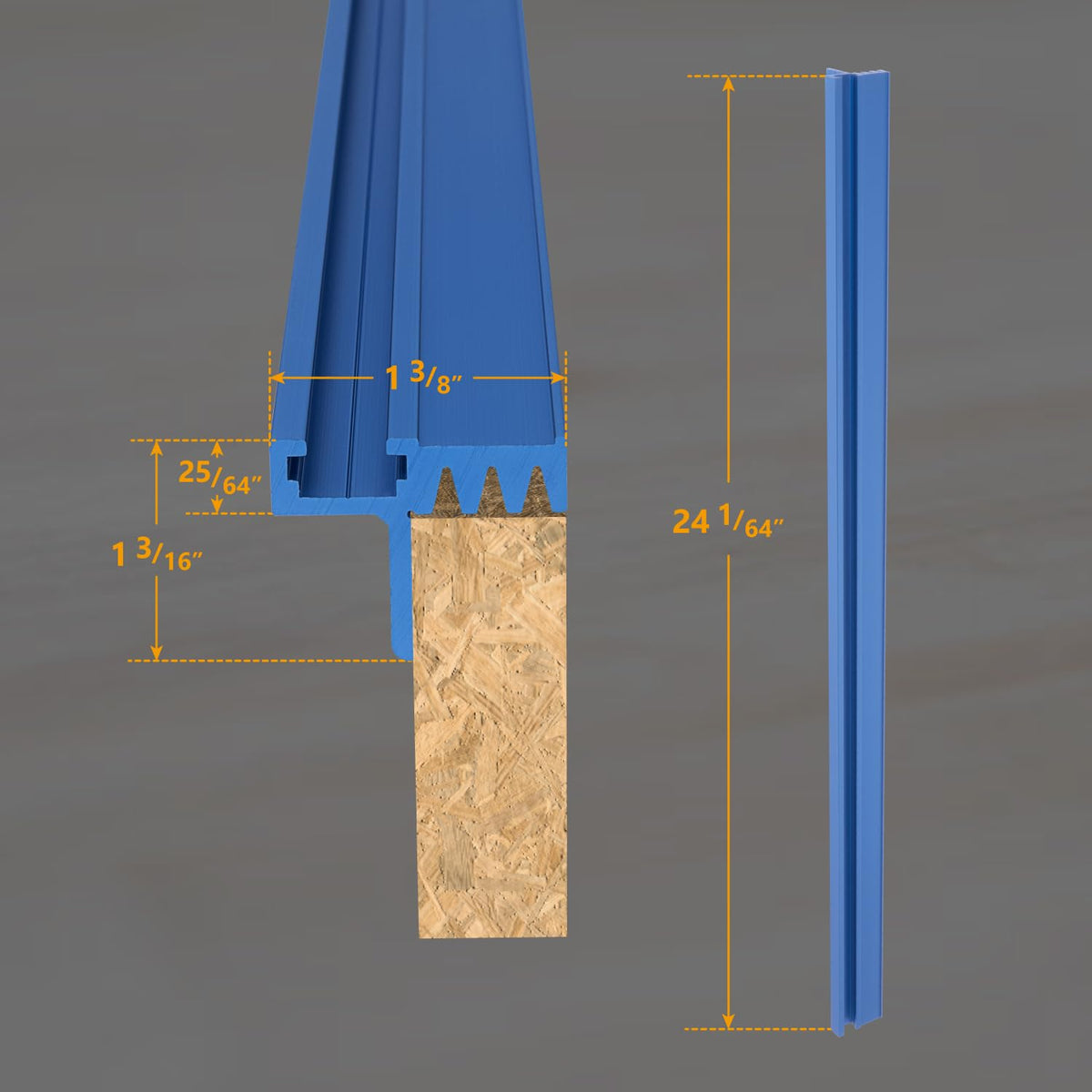 24 Inch T Track Fence Cap X11024