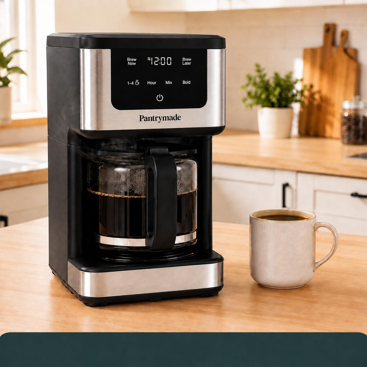 14-Cup Programmable Drip Coffee Maker with Glass Carafe, Black R801257