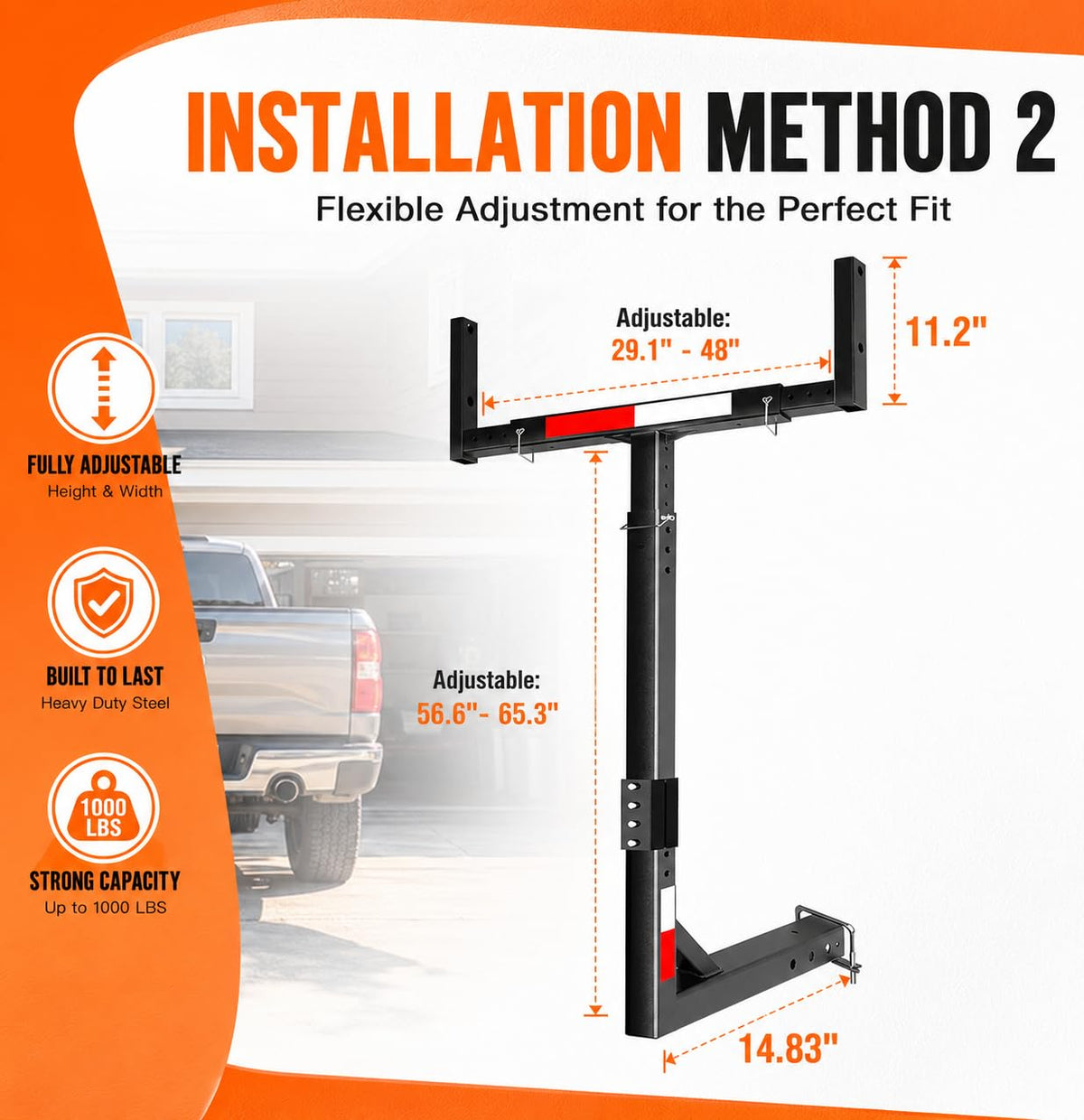 Truck Bed Extender Hitch Mount R64827