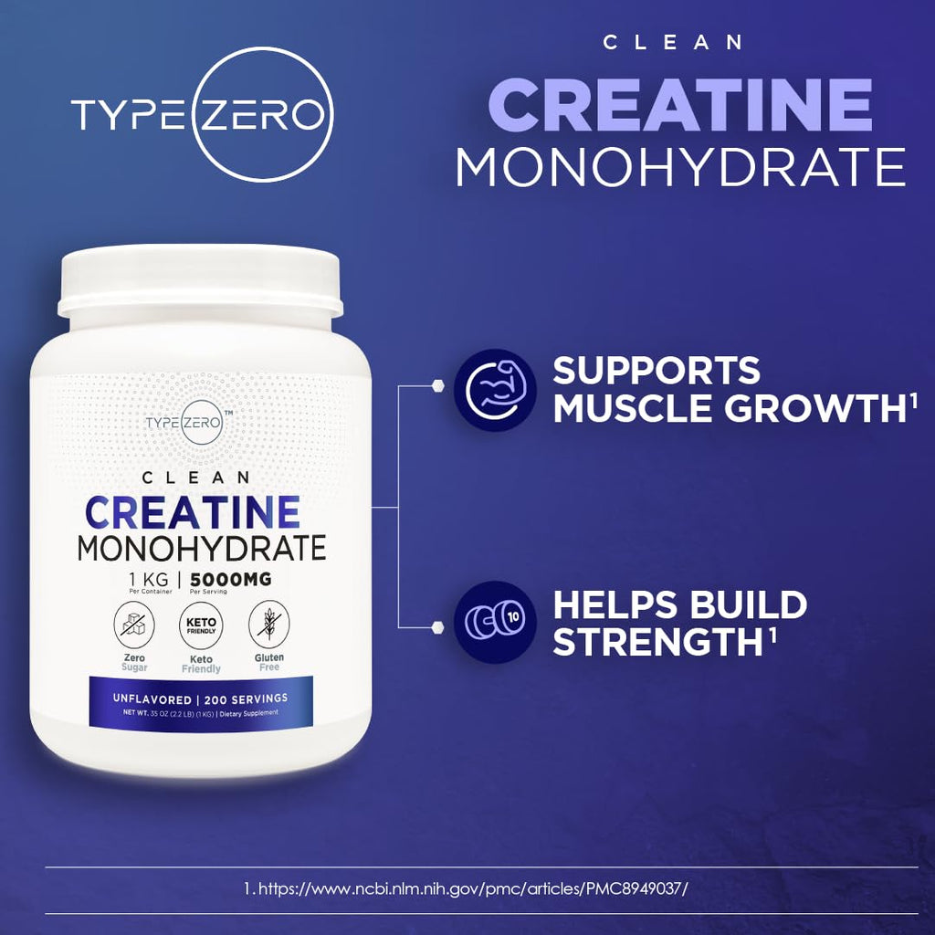 Unflavored Micronized Creatine Monohydrate 1 KG G595