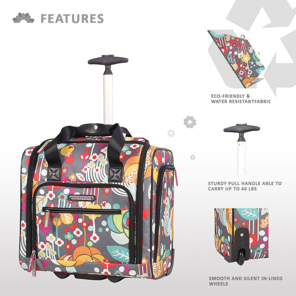 15 Inch Carry On Rolling Wheels Suitcase S756939