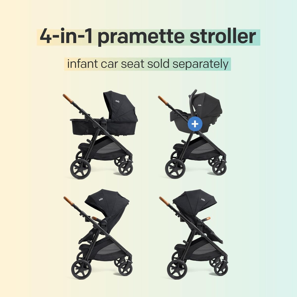 Lightweight 4-in-1 Stroller & Car Seat Travel System Q353670