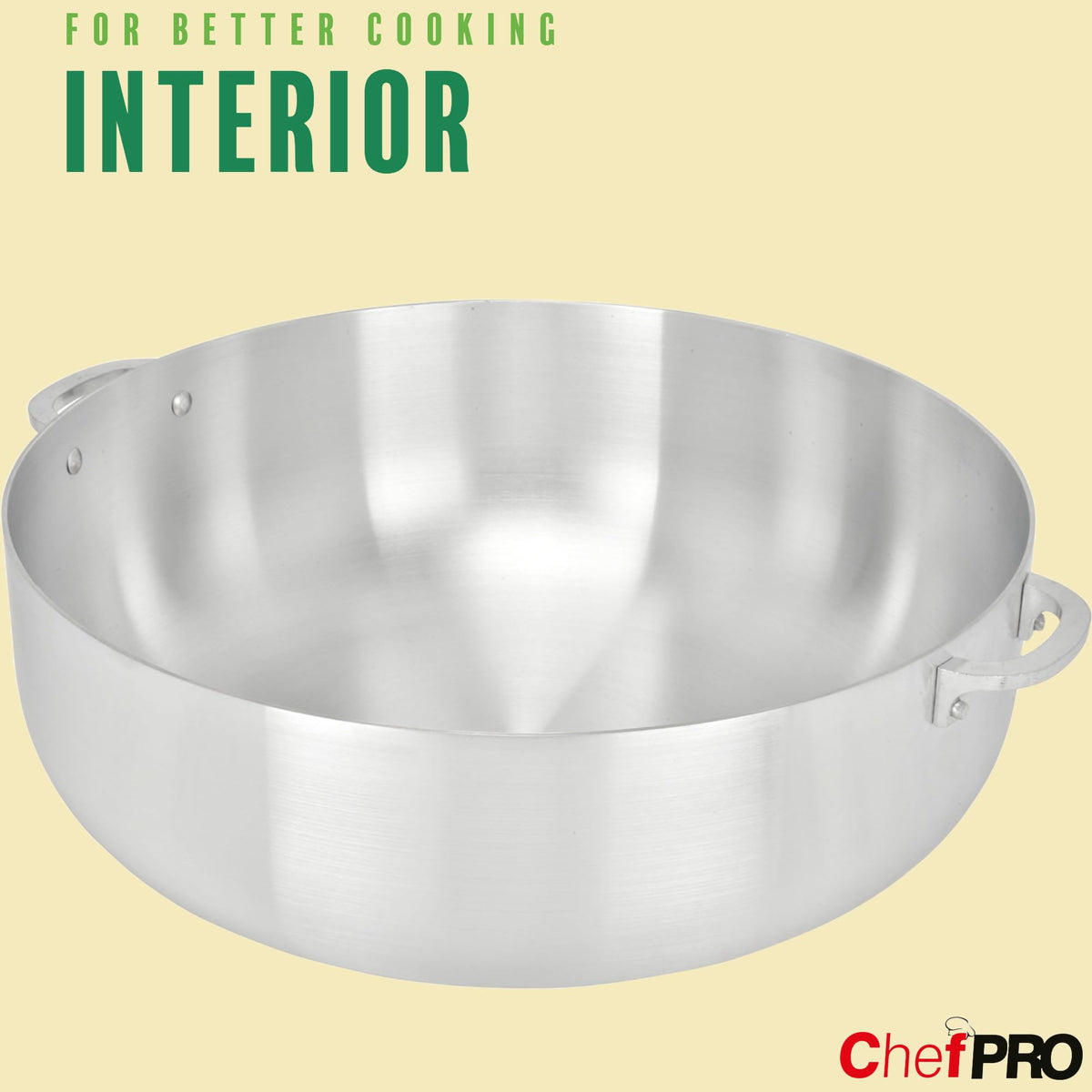 Aluminum Stock Pot with Riveted Handles 13.3 Quart Q43639