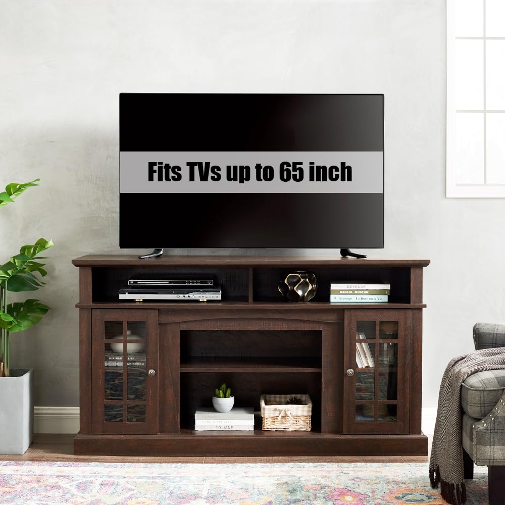 Espresso TV Stand with Storage M96681