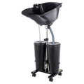 Portable Shampoo Bowl with Electric Pump, Height Adjustable Hair Washing Basin X51054