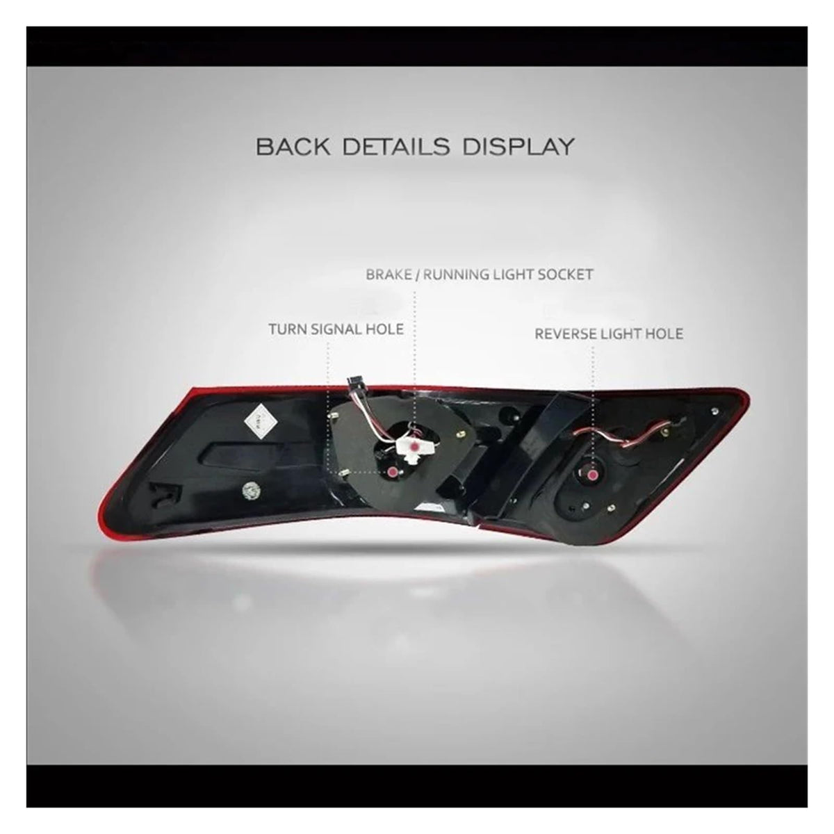 12V LED Tail Lights 2PCS Smoke S22120
