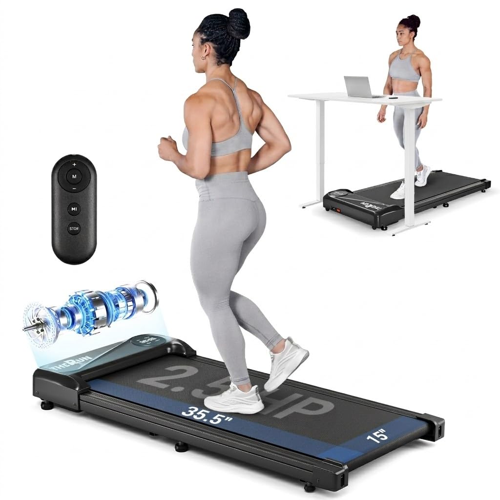 Portable Under Desk Walking Treadmill 265 lbs Capacity R23058
