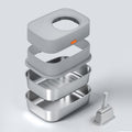 Stainless Steel Sifting Litter Box with Lid M67086