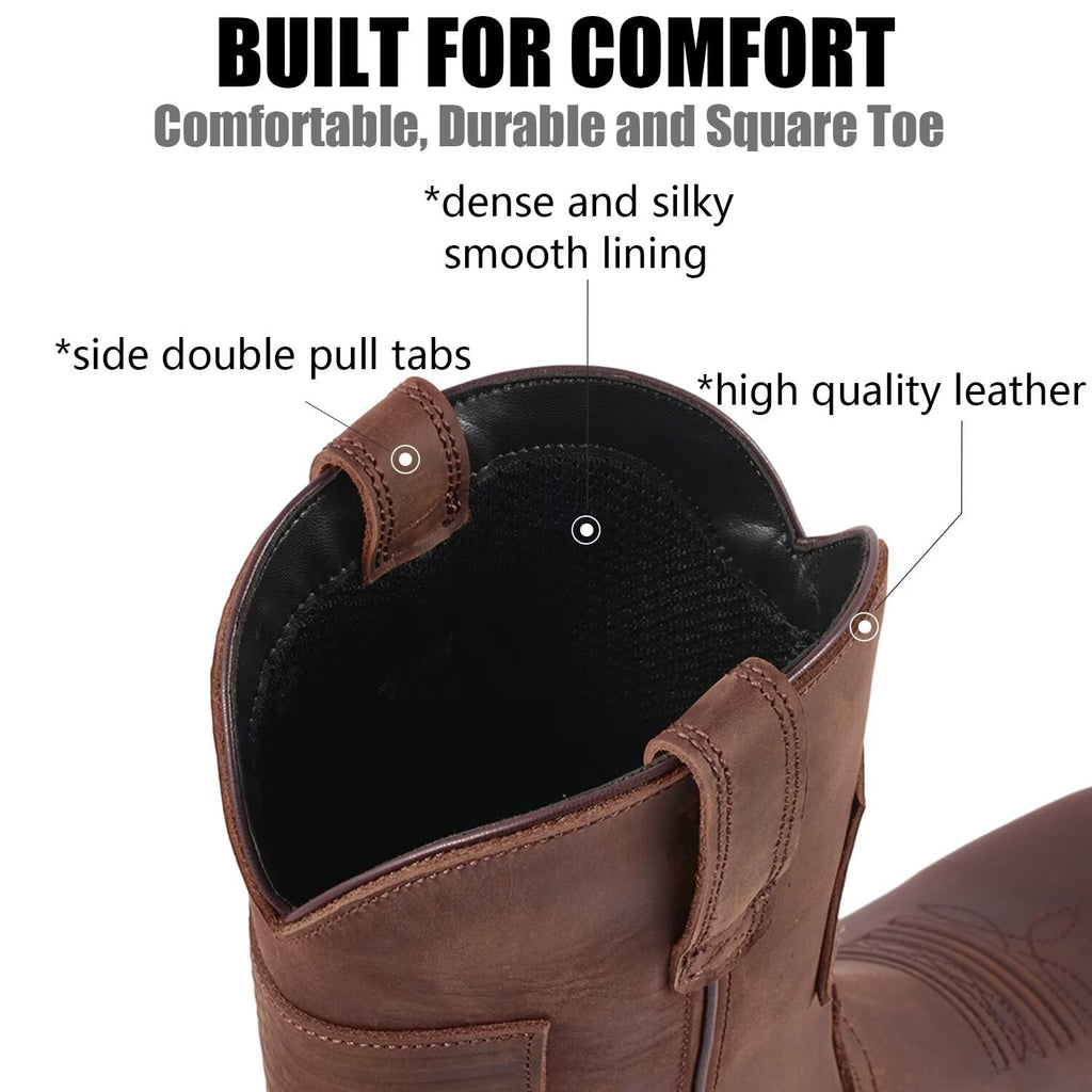 Western Cowboy Boots Square Toe Z622493