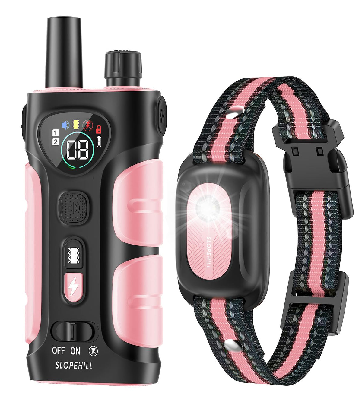 Pink Dog Training Collar with Remote S501749