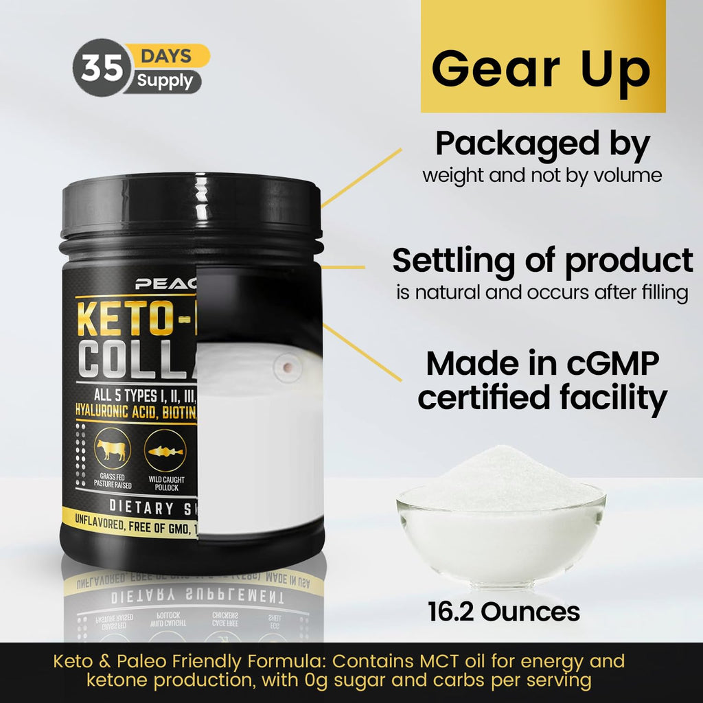 Multi Collagen Protein Powder 16.2 oz Pack of 6 Unflavored L8458
