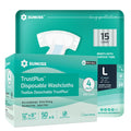 Adult Diapers Large 15 Count & Wet Wipes 200 Count A89686