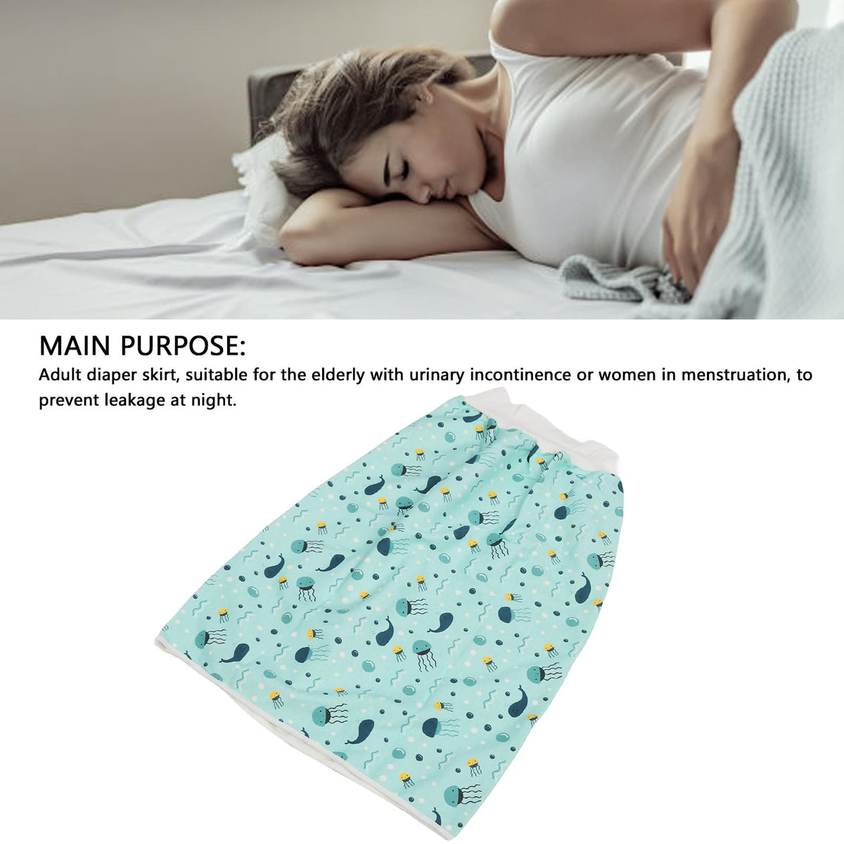 Washable Cotton Reusable Incontinence Bed Pad XL O4001