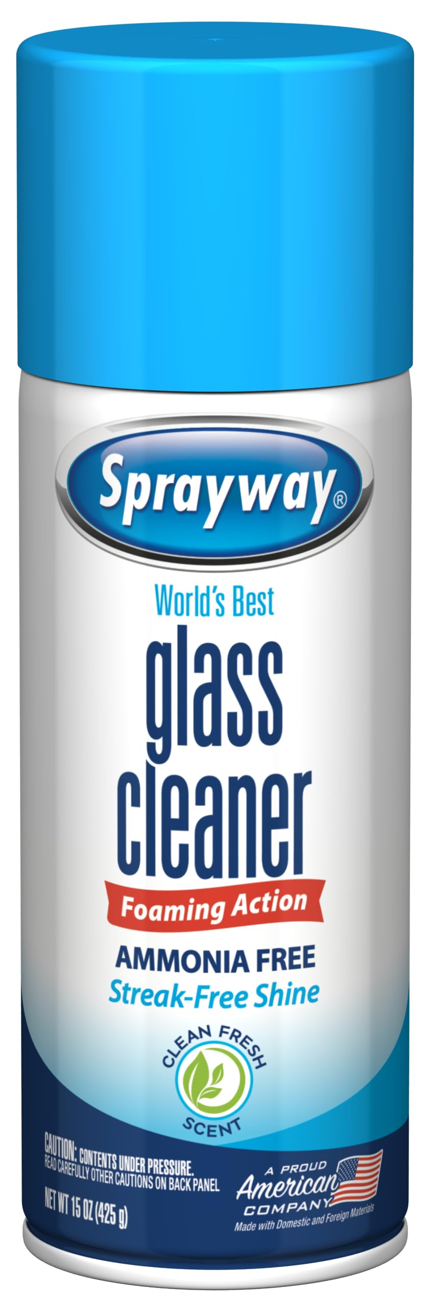 Ammonia-Free Glass Cleaner Aerosol Spray, 15oz, Pack of 6 C5141